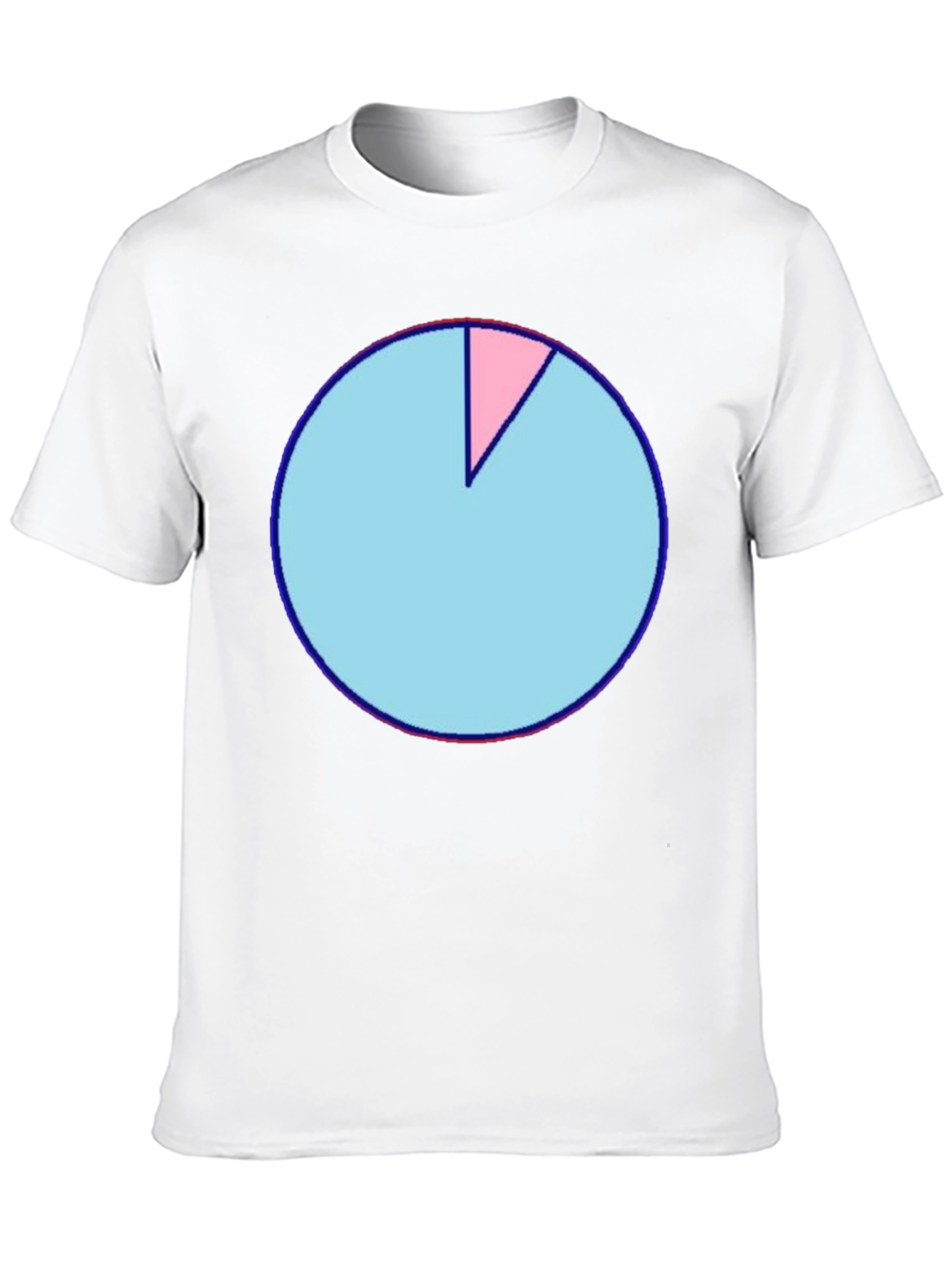 Black Pie Chart Graphic T-Shirt - Soft Cotton Blend, Casual Wear view 10