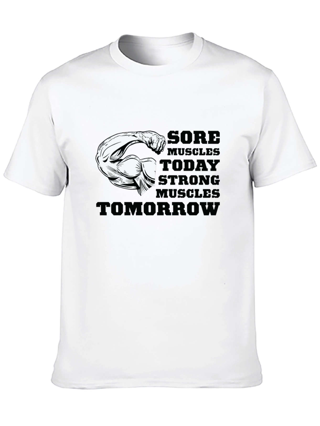 Black Sore Muscles Strong Muscles T-Shirt view 10