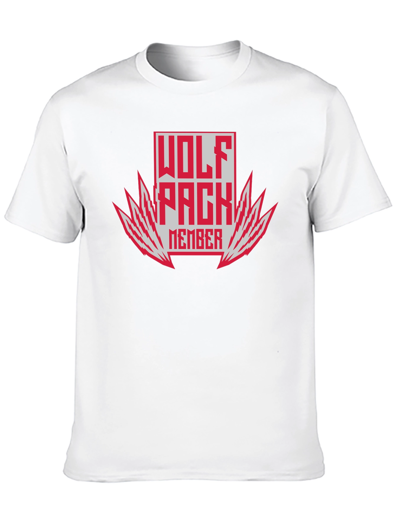 Black Wolf Pack Member Graphic Tee - Bold Style! view 10