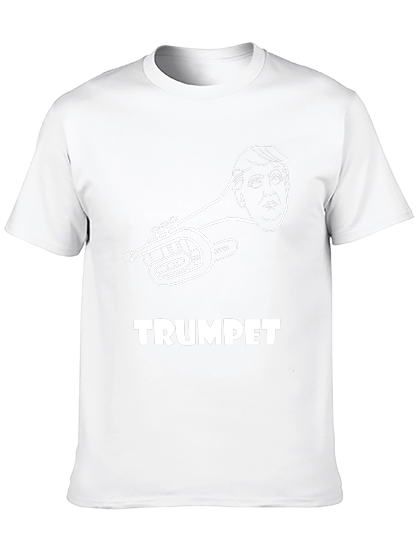 Black Trumpet Pun T-Shirt Funny Music Tee view 10