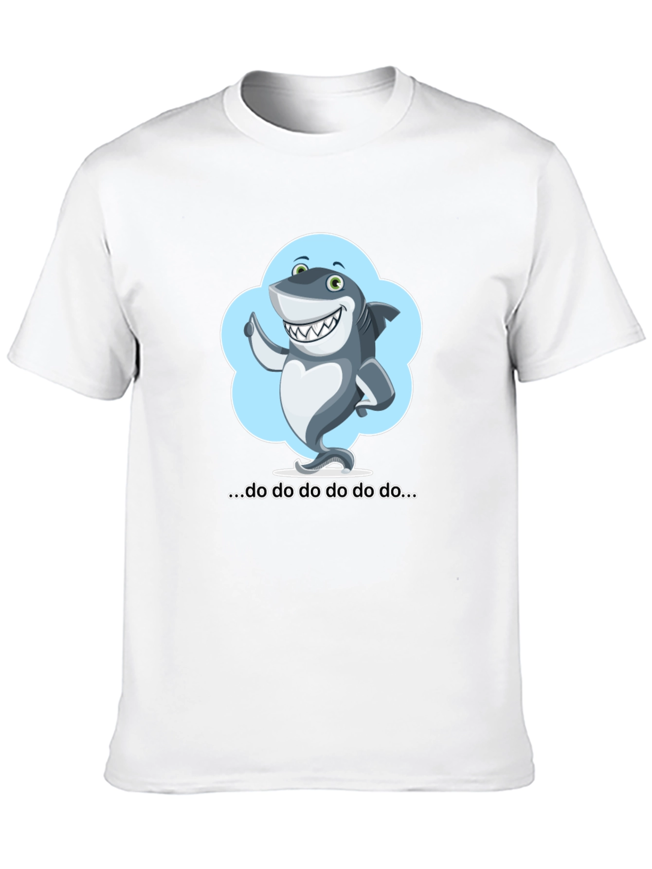 Black Cartoon Shark T-Shirt - Fun & Stylish! view 10