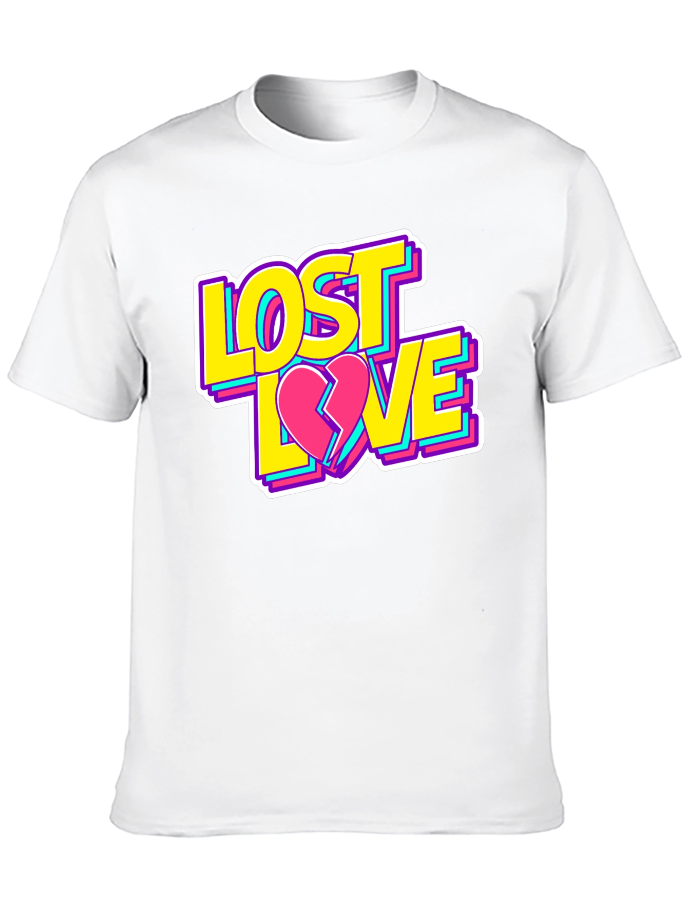 Black Lost Love Graphic T-Shirt - Casual Style view 10