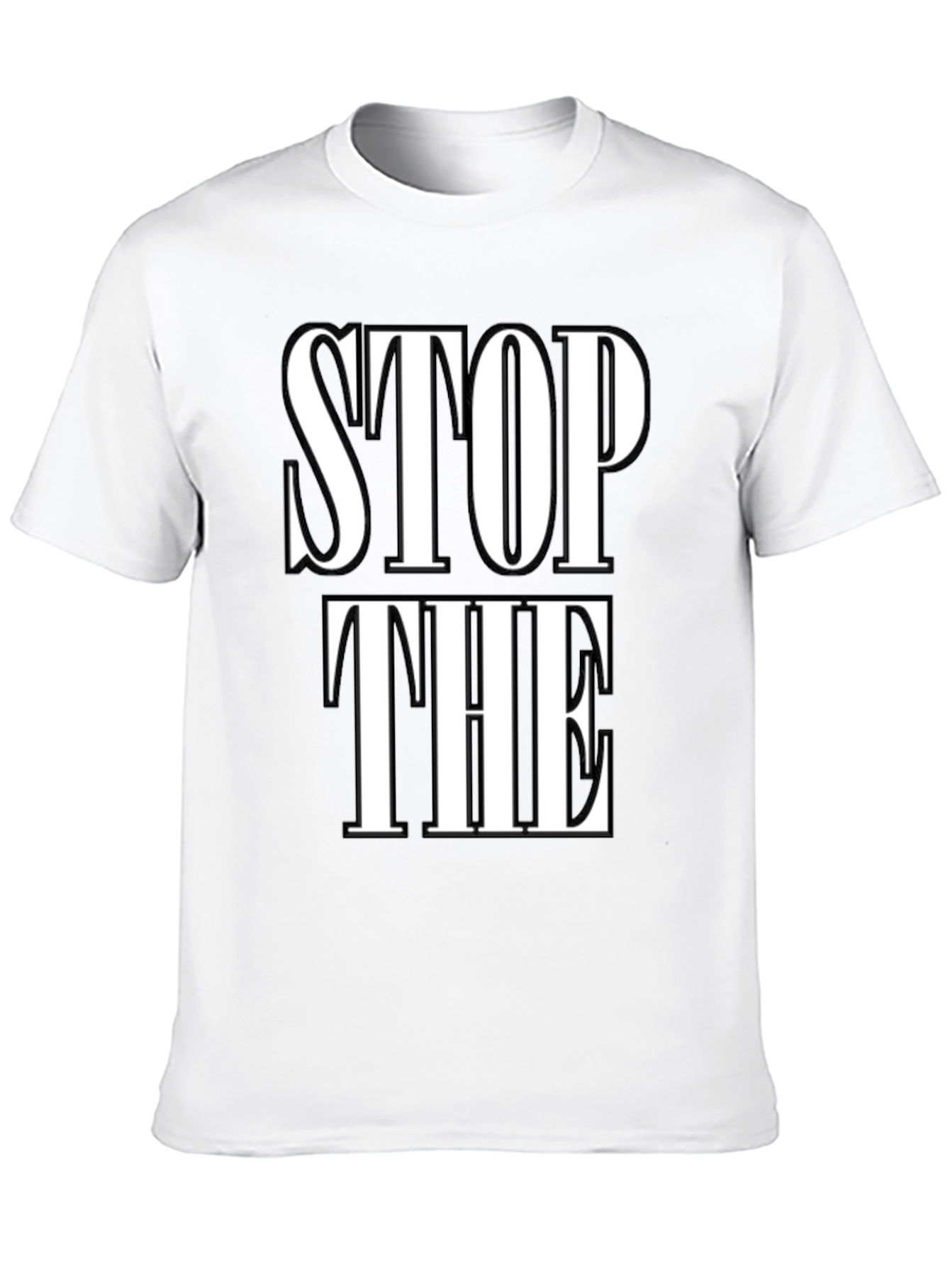 Black Stop The T-Shirt view 10