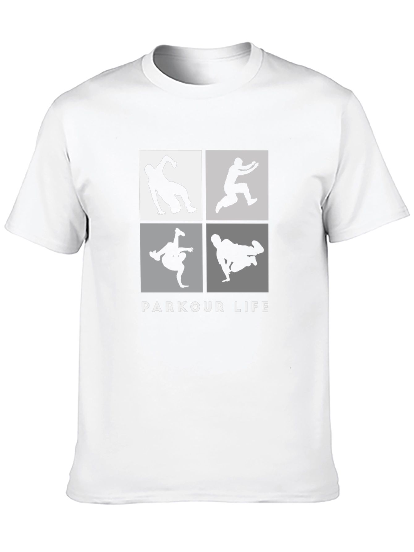 Black Parkour Life Black Graphic Tee view 10