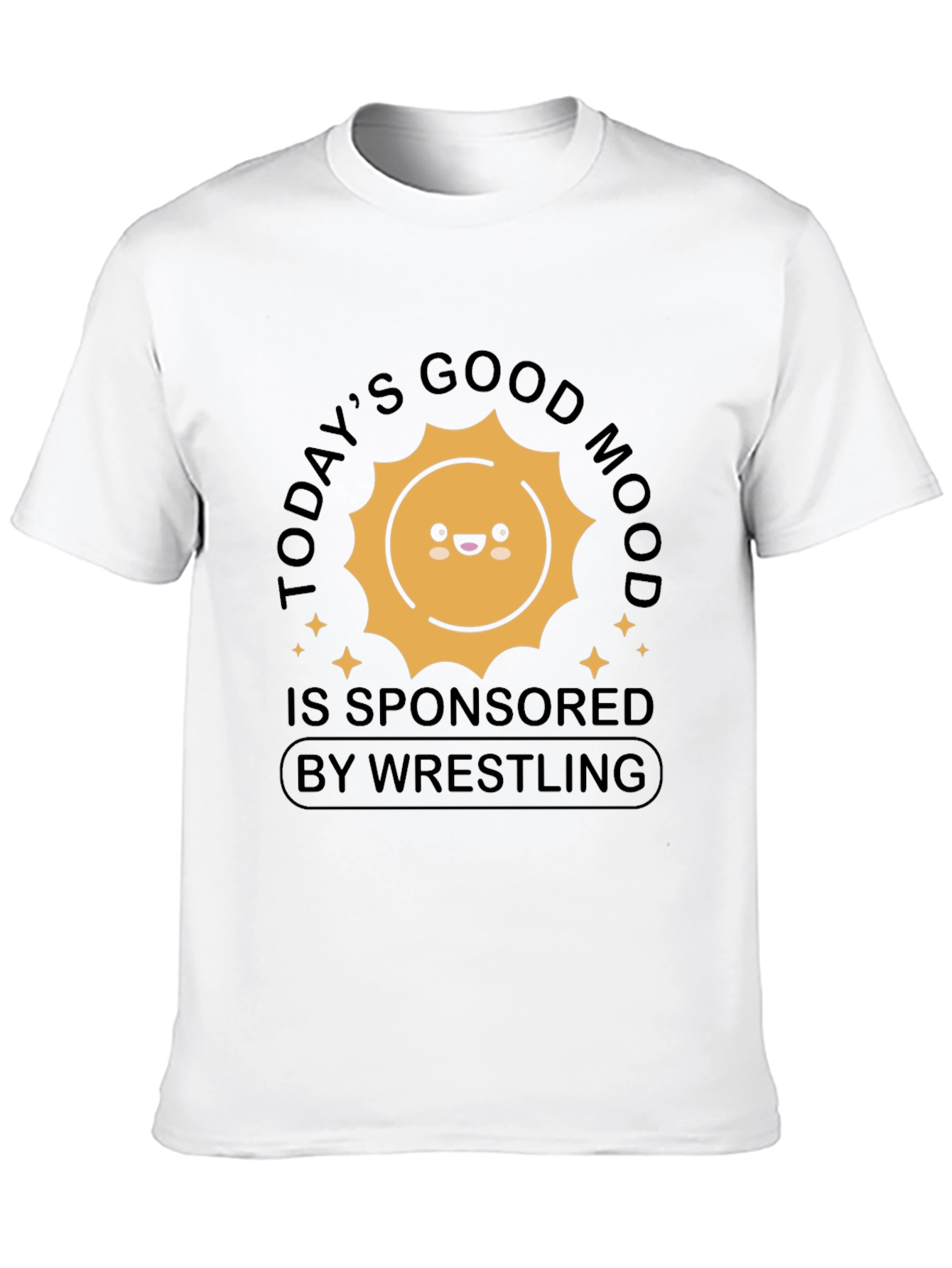 Black Good Mood Wrestling T-Shirt view 10