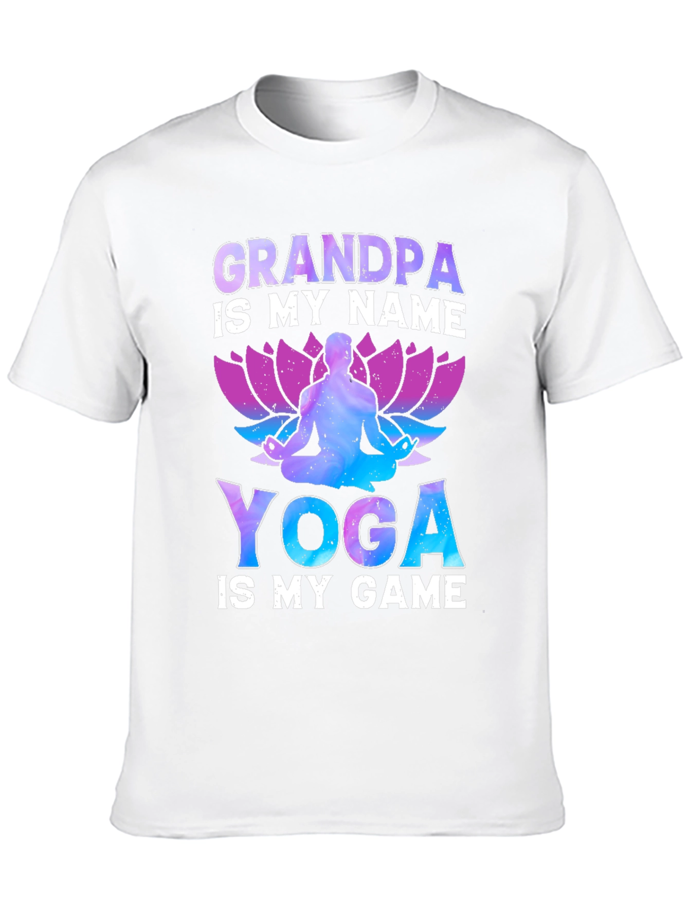 Black Grandpa Yoga T-Shirt view 10
