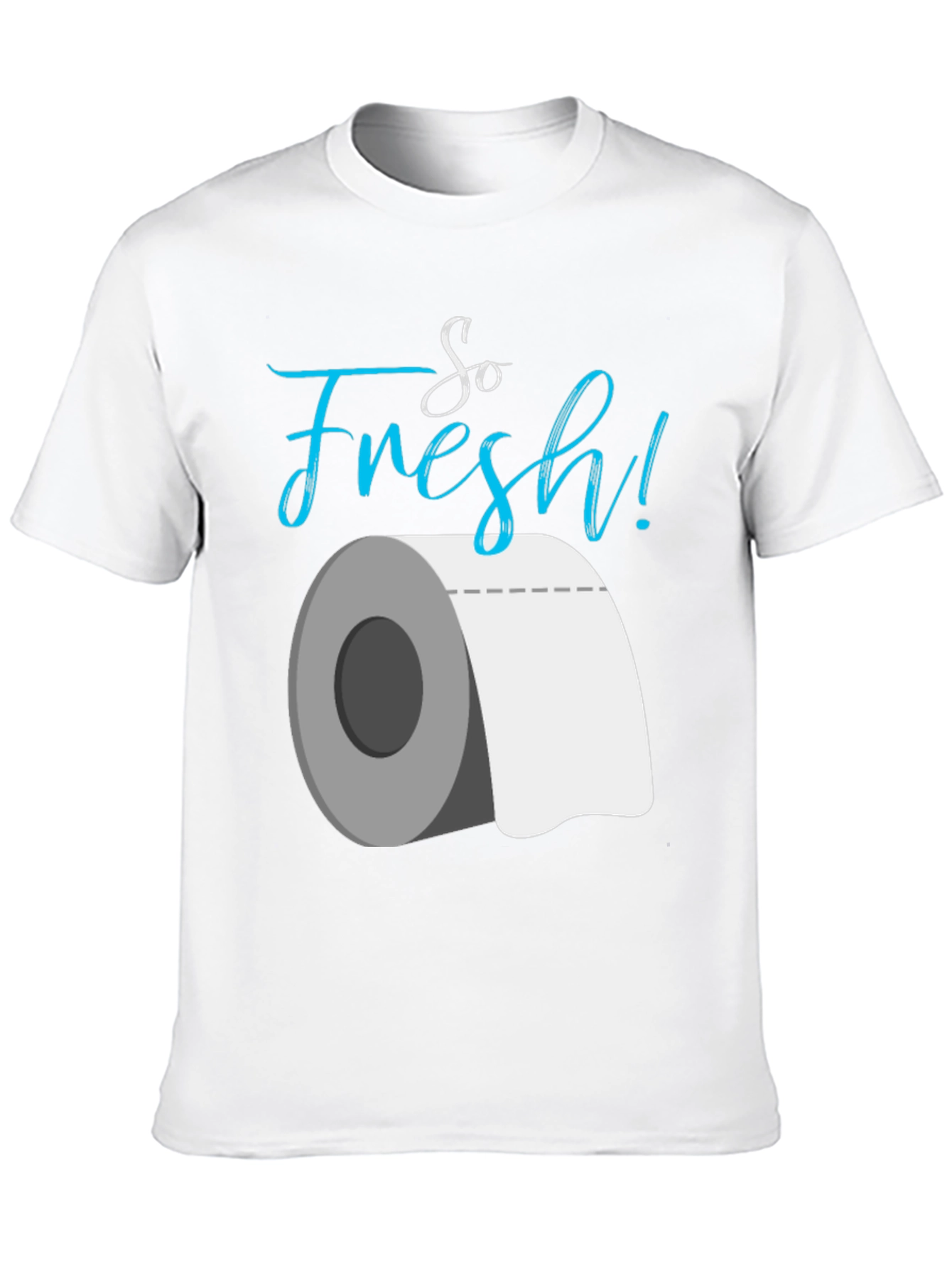 Black So Fresh Toilet Paper Graphic T-Shirt view 10