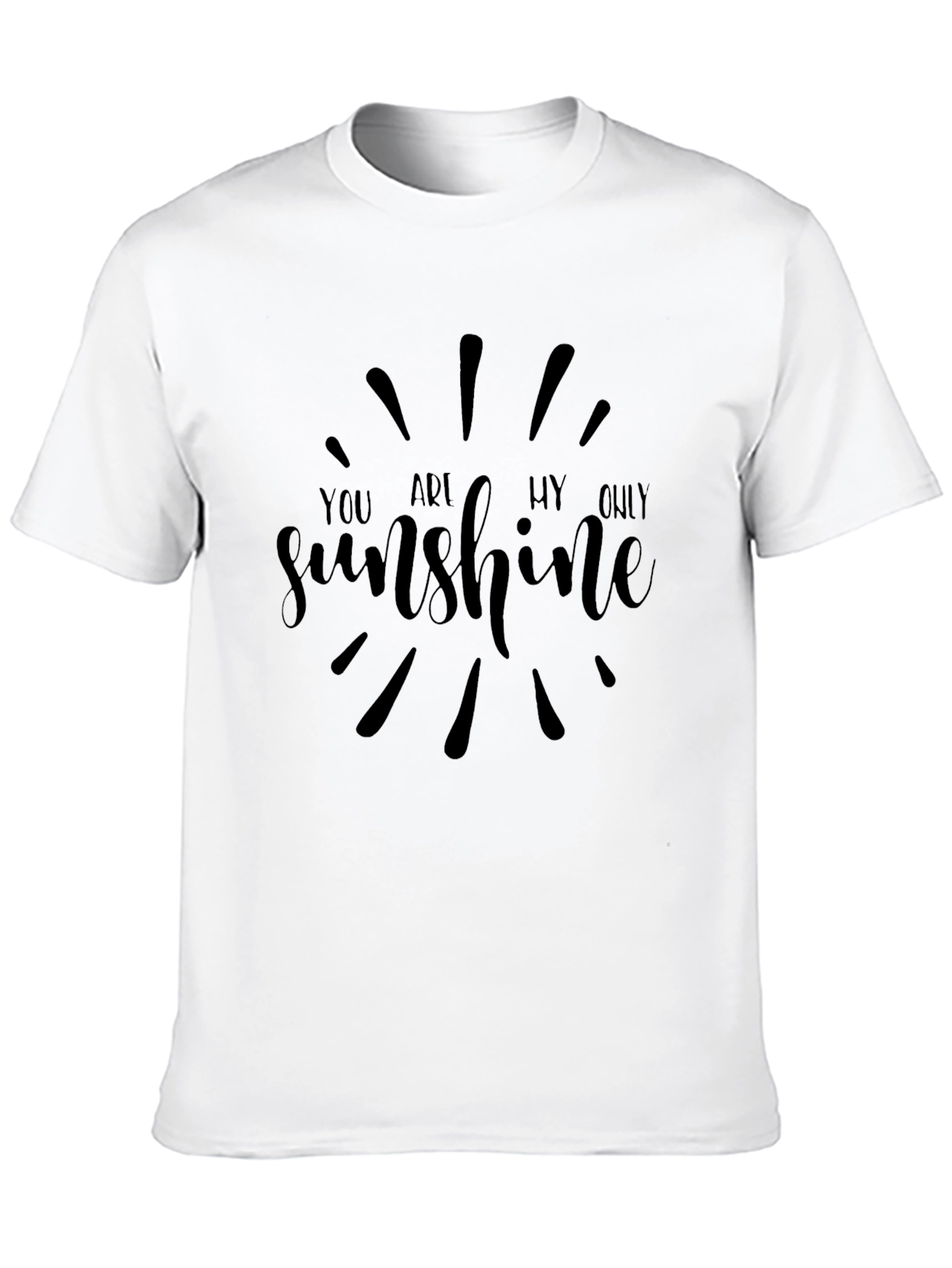 Black You Are My Sunshine Graphic Tee - Black view 10