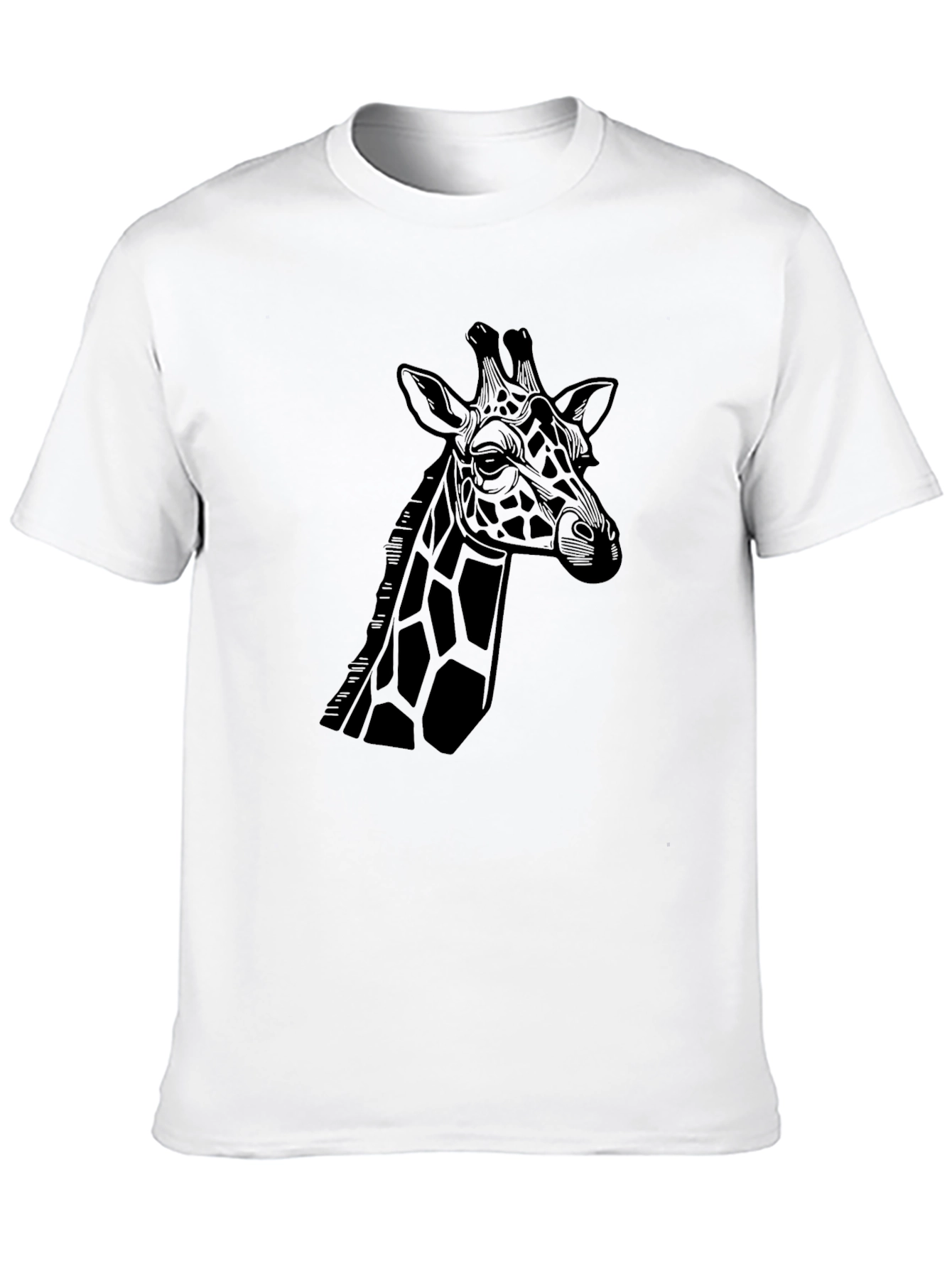 Black Giraffe Graphic Tee - Stylish Black T-Shirt view 10