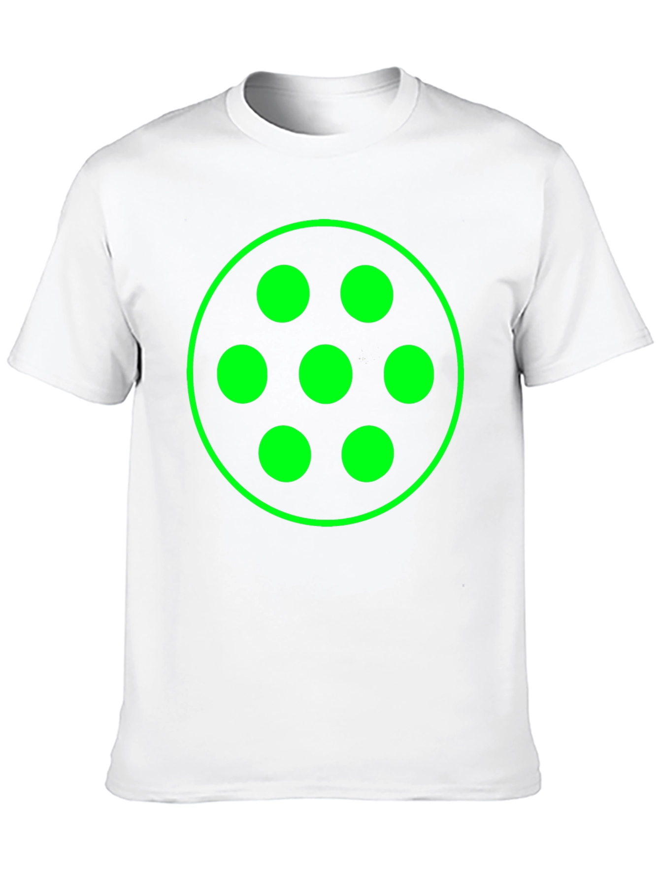 Geometric Green Graphic Black T-Shirt - 10