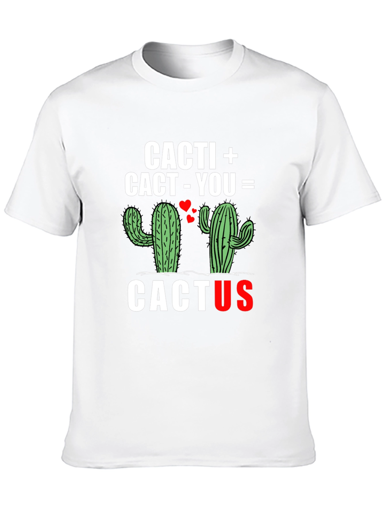 Black Cacti Cactus T-Shirt - Love Equation Graphic Tee view 10