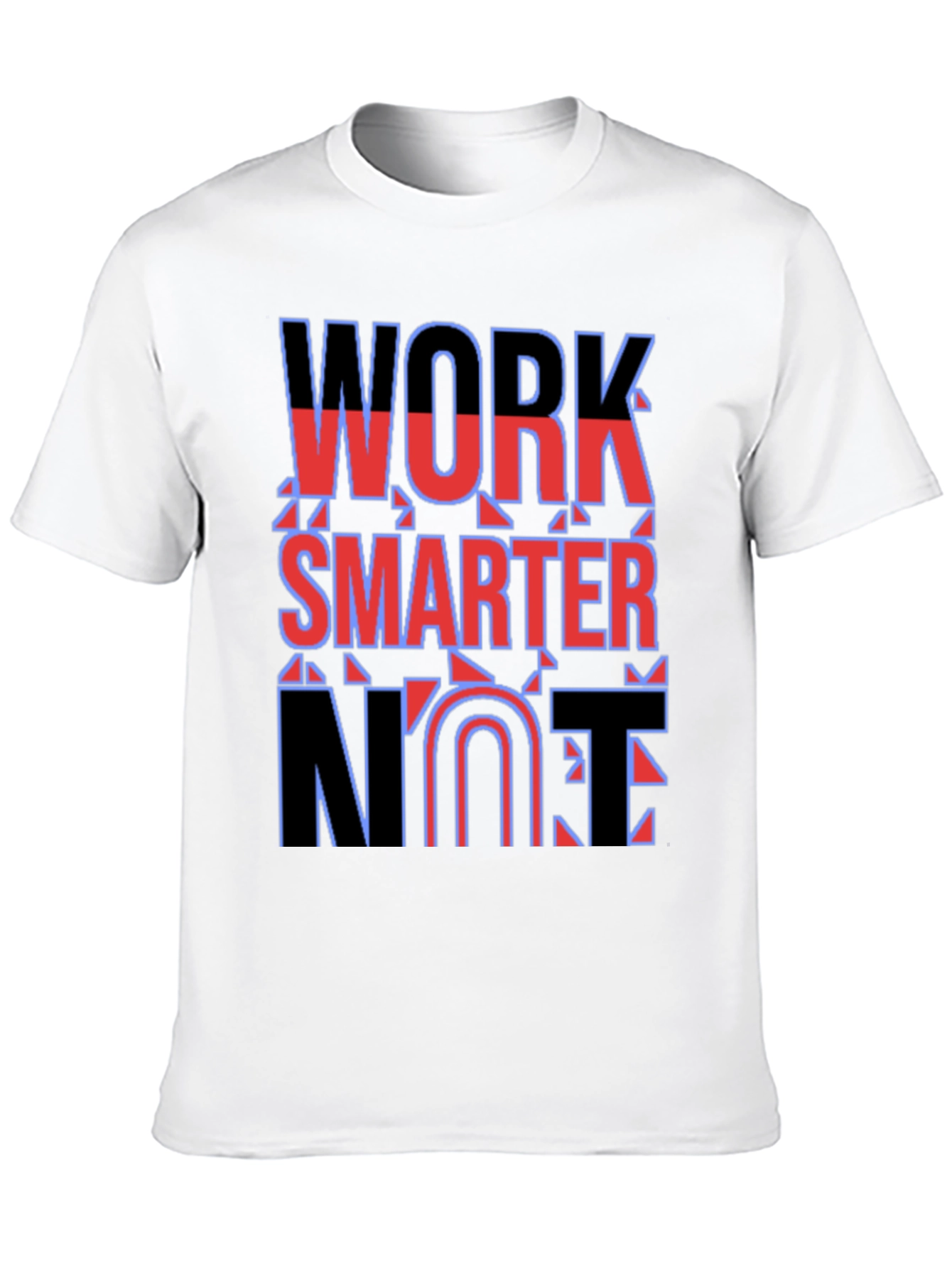 Black Work Smarter Not Fun T-Shirt view 10