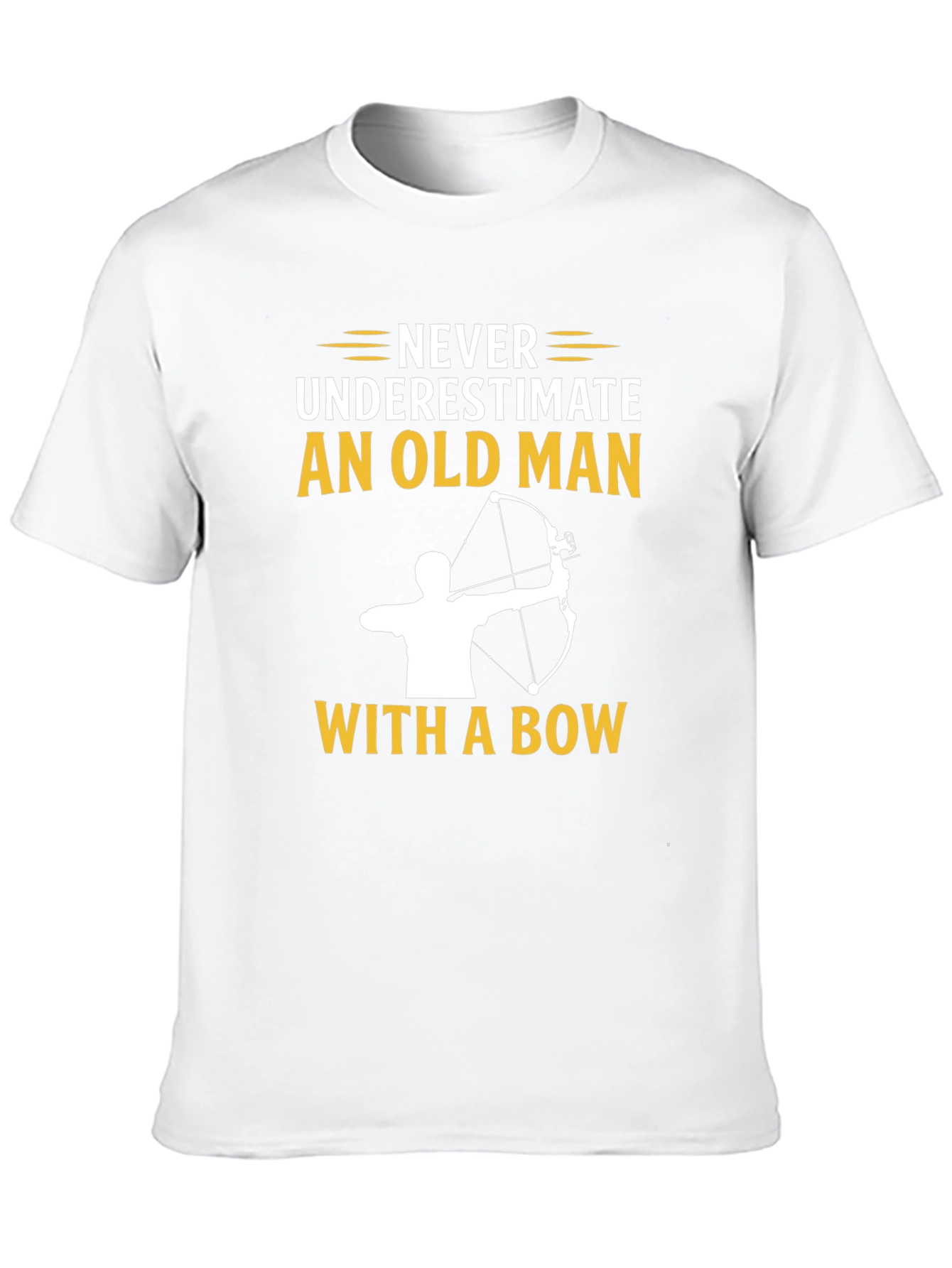 Never Underestimate an Old Man With a Bow T-Shirt - 10