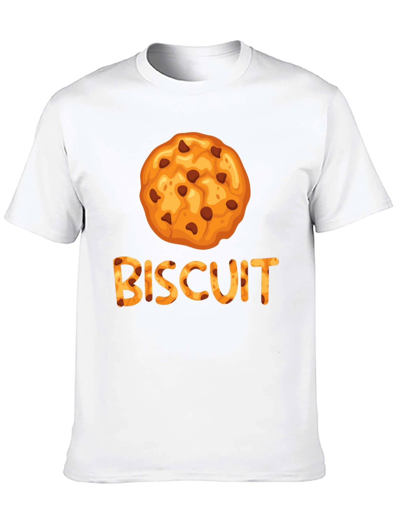 Black Biscuit Cookie Graphic Tee - Unisex Black T-Shirt view 10