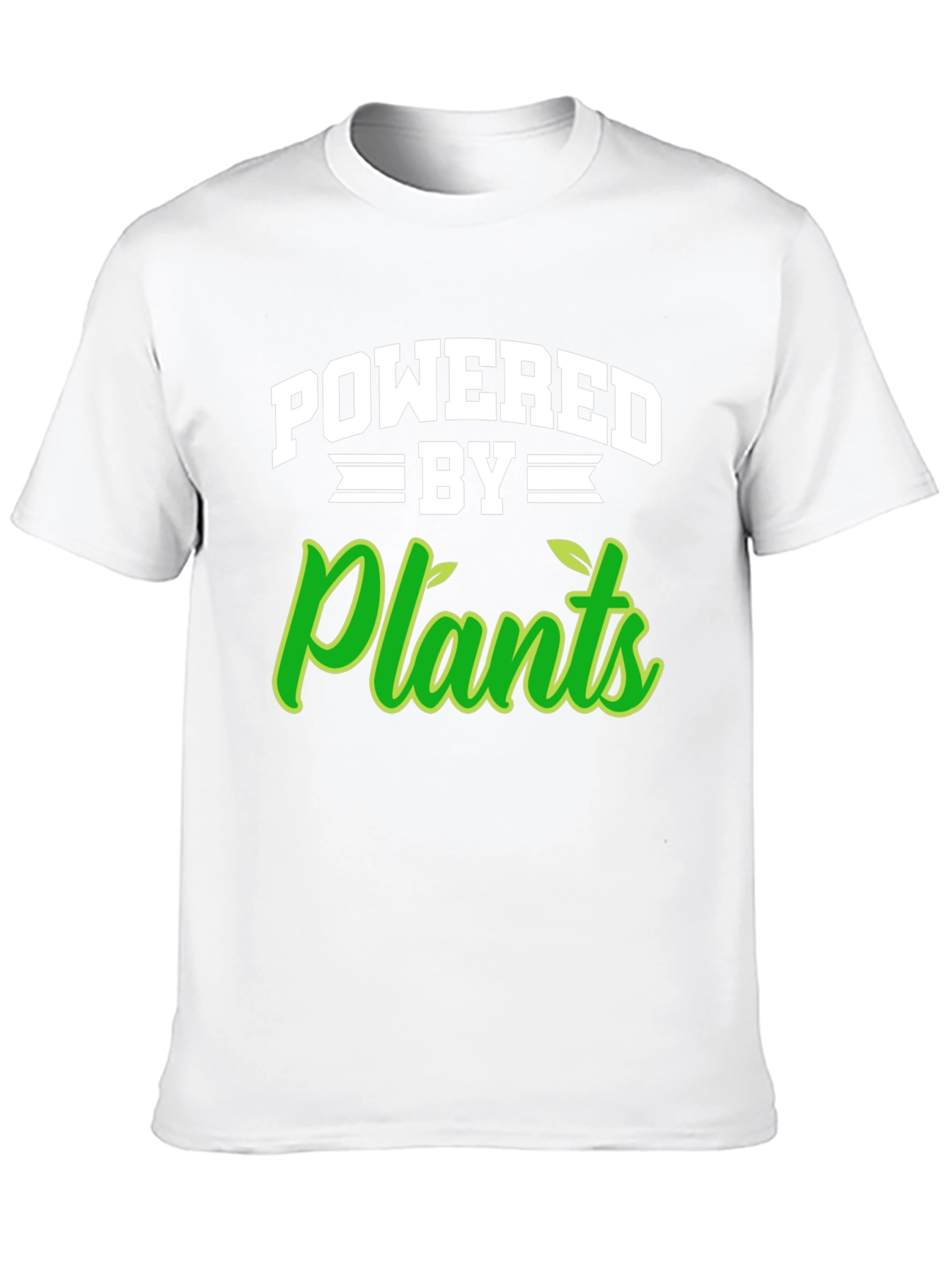 Black Powered by Plants Black T-Shirt view 10