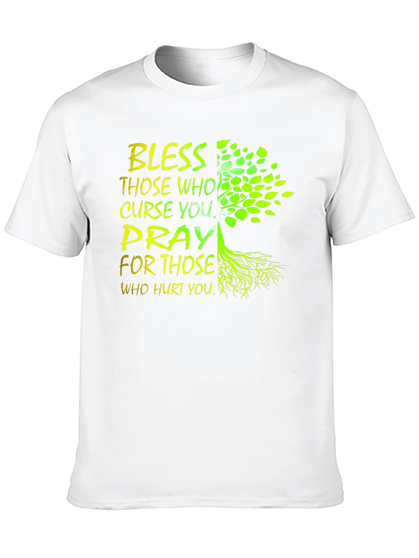 Black Bless & Pray Tree Graphic Black T-Shirt view 10