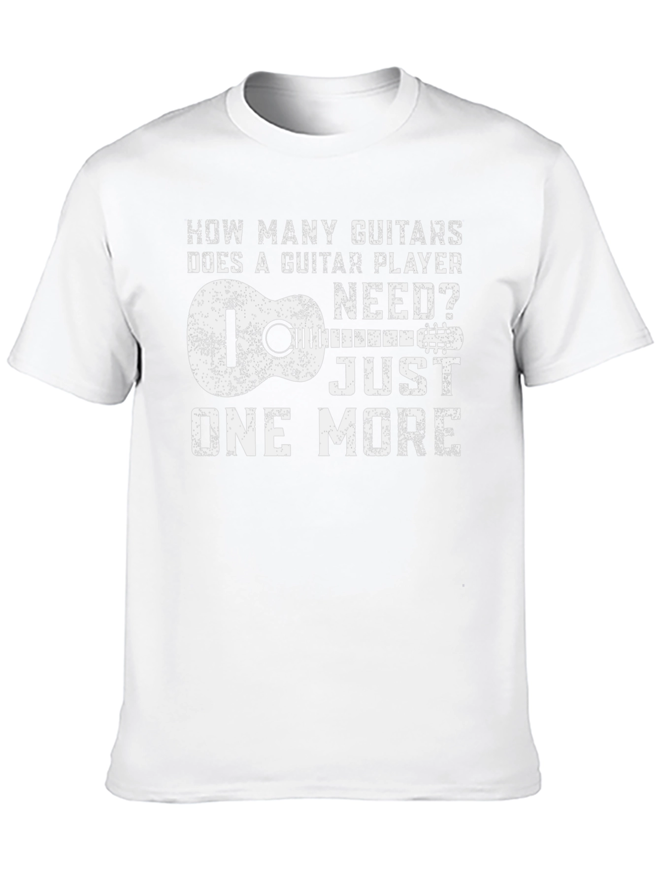 Black Guitar Player T-Shirt: How Many Guitars? view 10