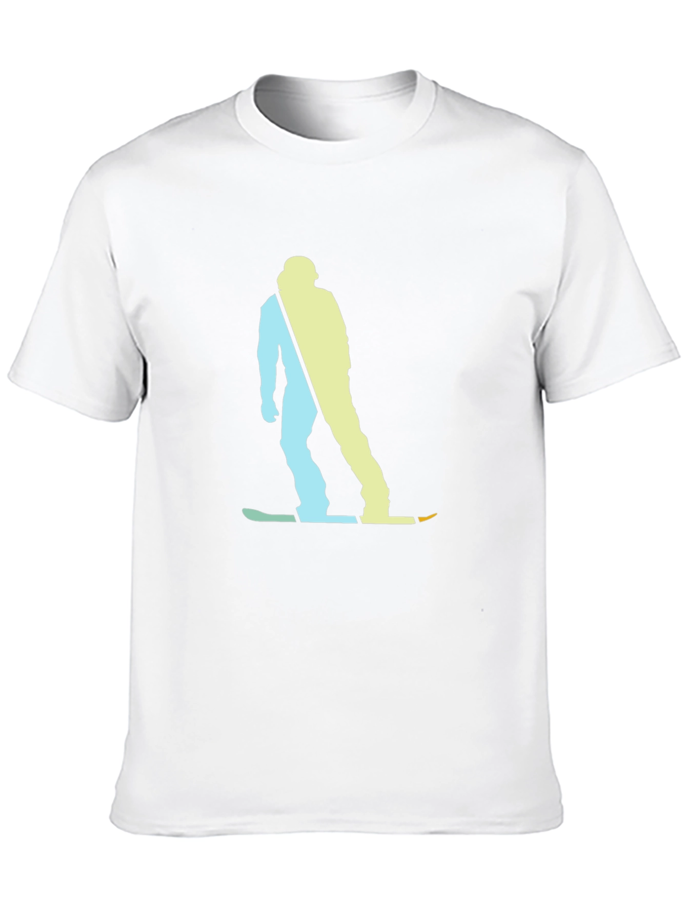 Black Snowboarder Graphic Tee - Black Cotton Blend view 10