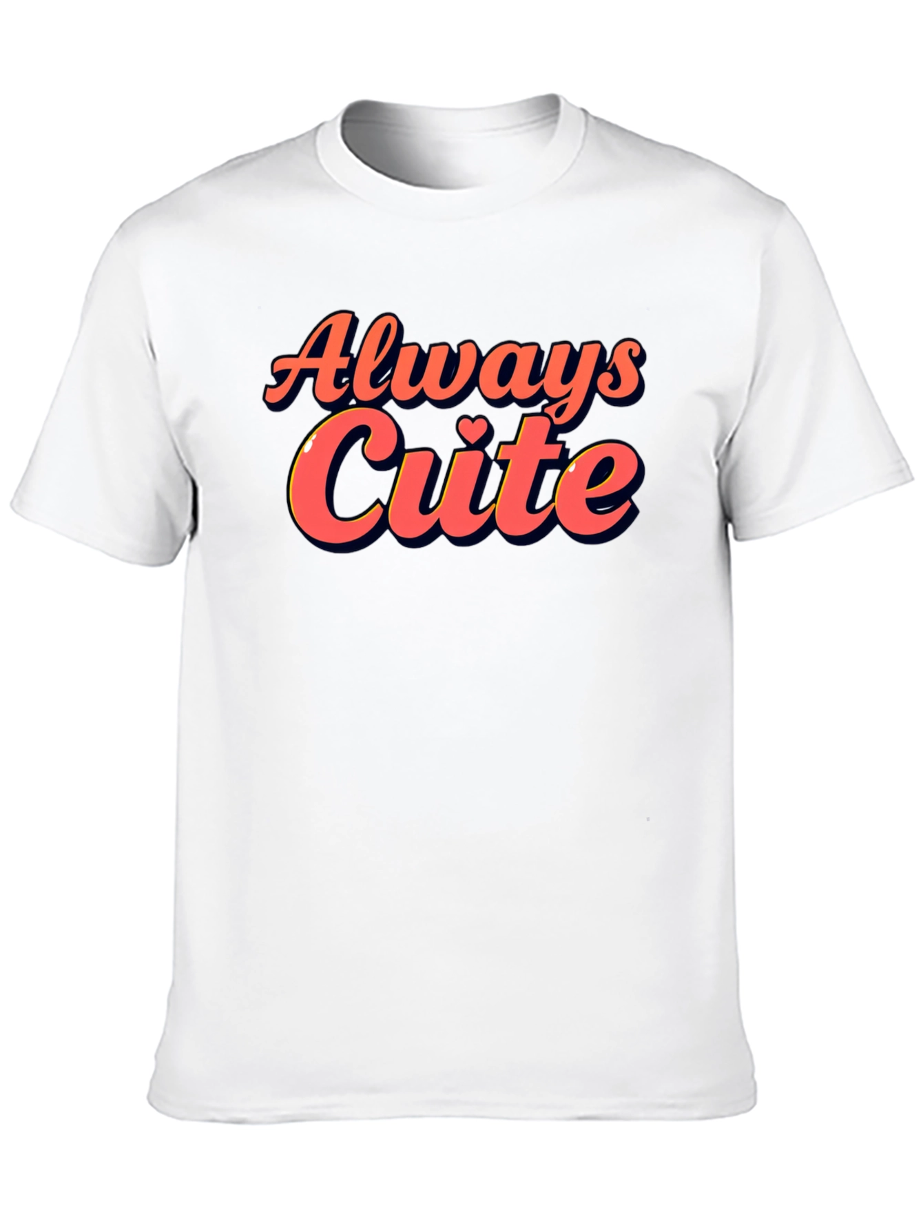 Black Always Cute Graphic T-Shirt view 10