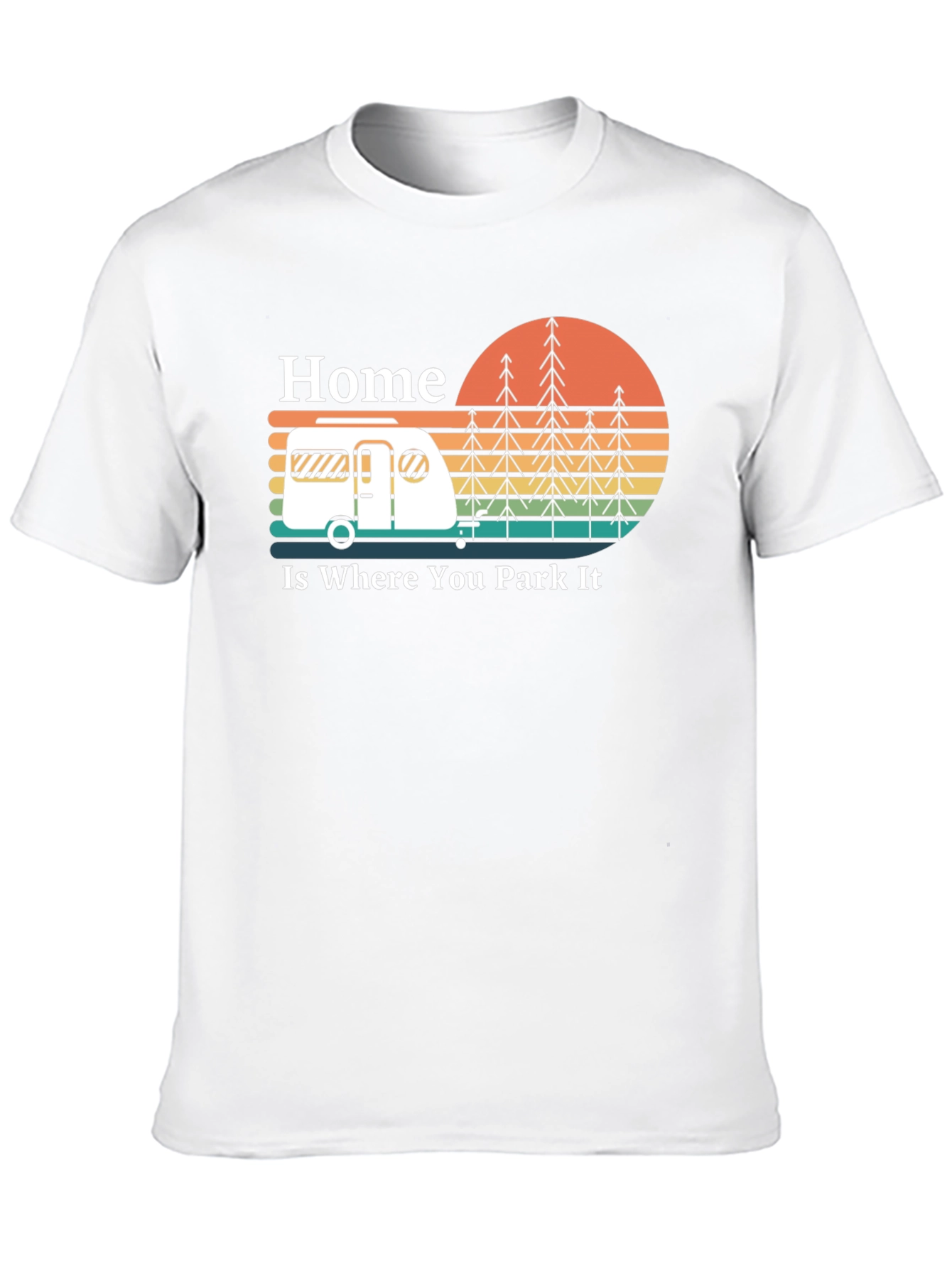 Black Home is Where You Park It - Camper T-Shirt view 10