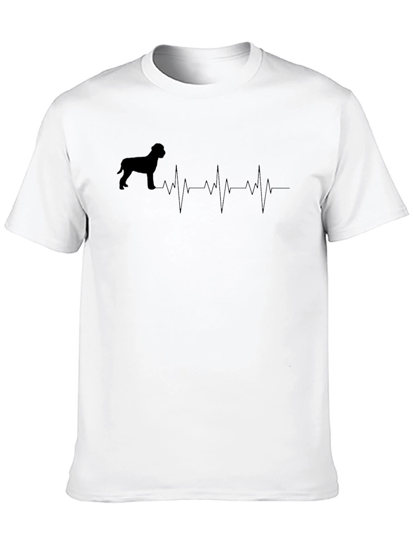 Black Dog Heartbeat T-Shirt - Black view 10