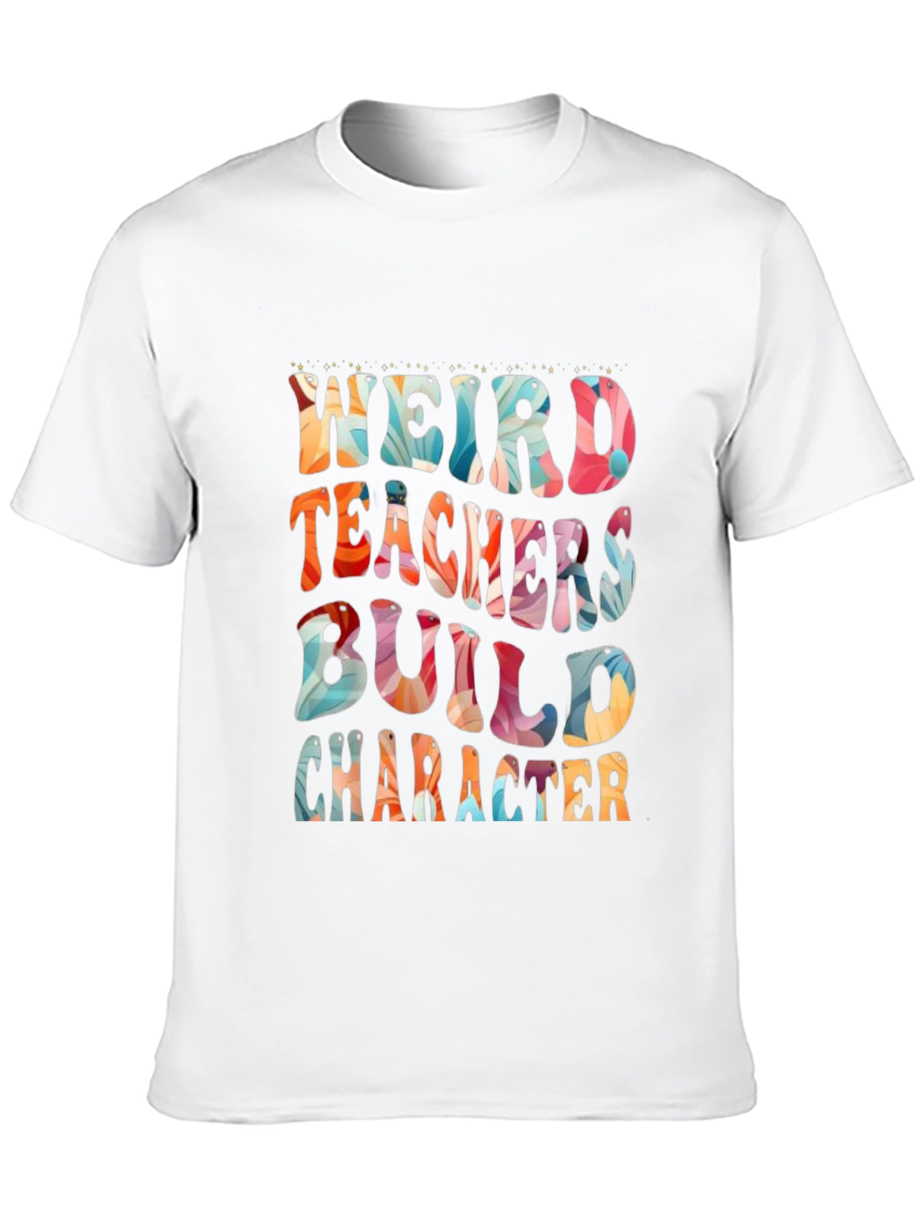 Black Weird Teachers Build Character T-Shirt view 10