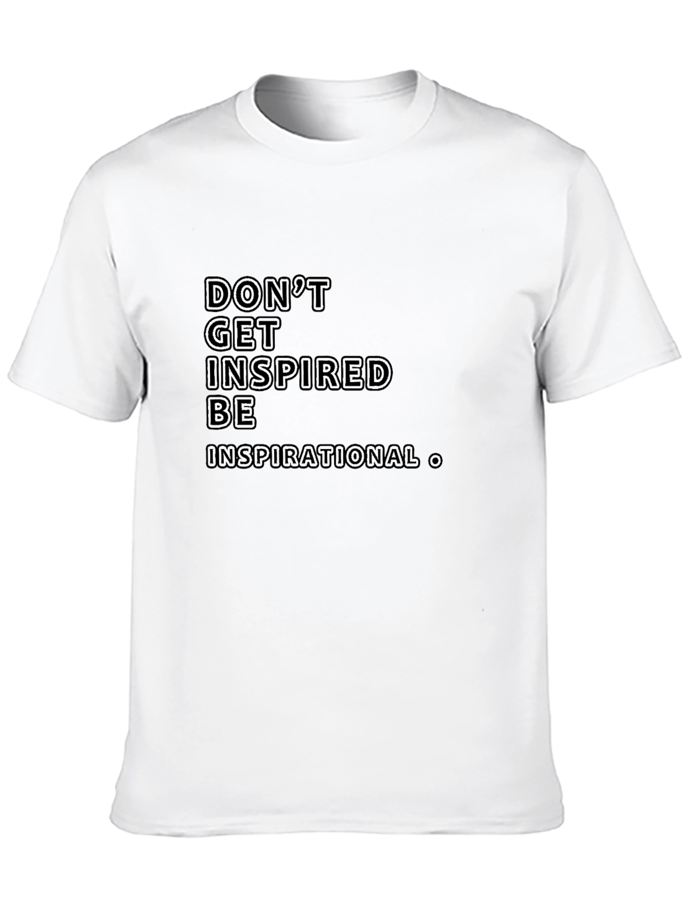 Black Inspiring Black Graphic Tee - Be Inspirational view 10