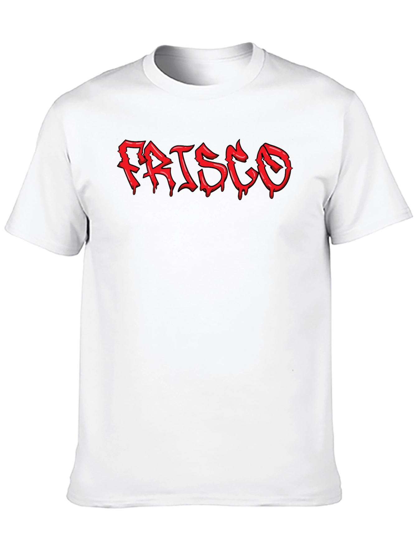 Black Frisco Graphic Print T-Shirt - Men's Short Sleeve Crew Neck view 10