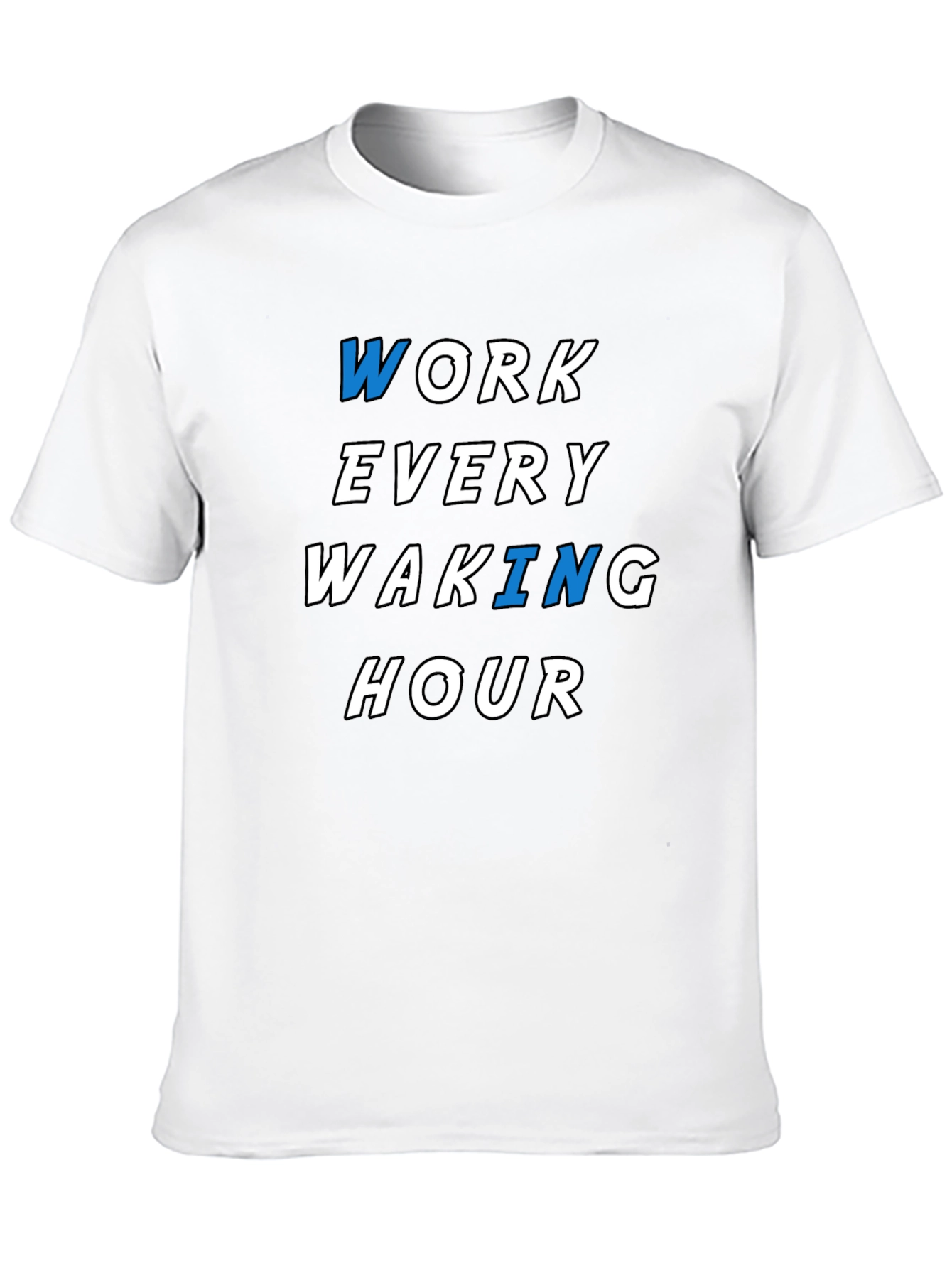 Black Work Every Waking Hour Graphic Tee - Black view 10