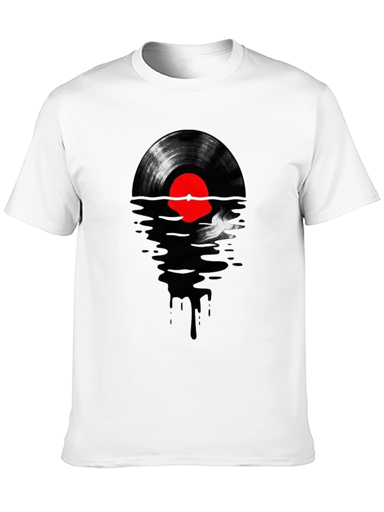 Black Vinyl Record Sunset T-Shirt - Cool Music Lover Tee view 10