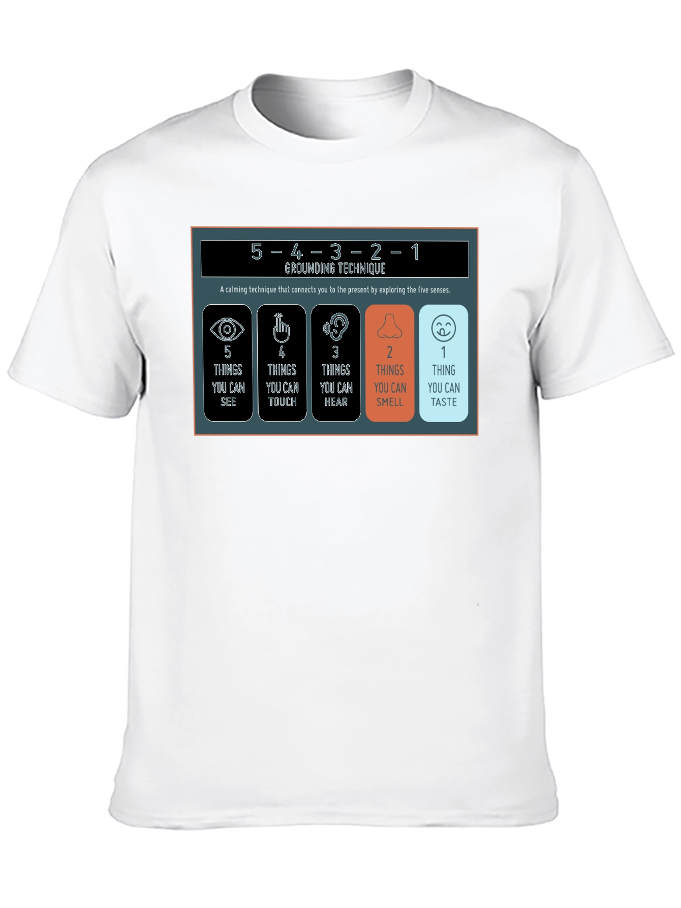 Mindfulness Grounding Technique T-Shirt - 10