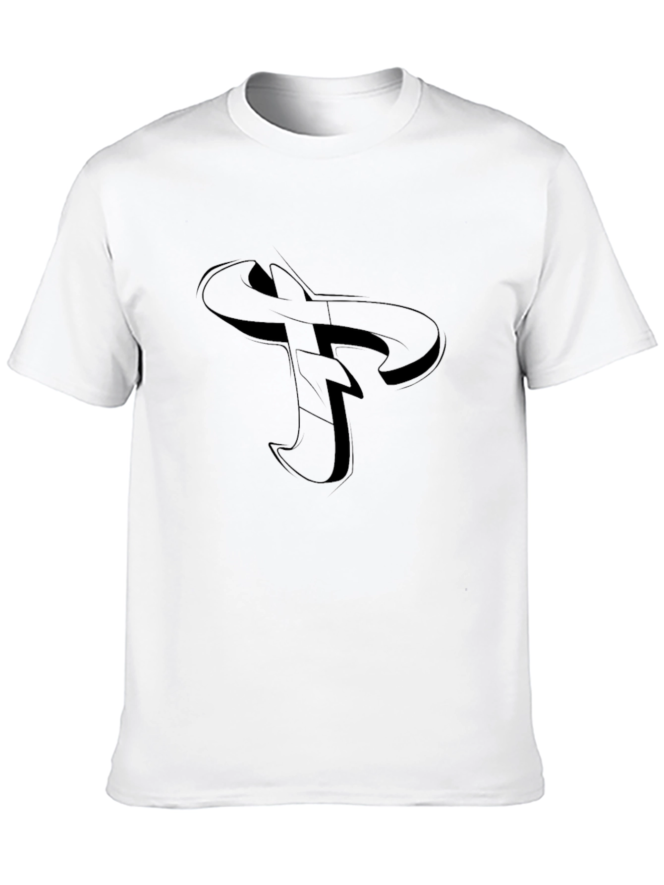 Black Cool Graphic Tee - Men's Black T-Shirt view 10