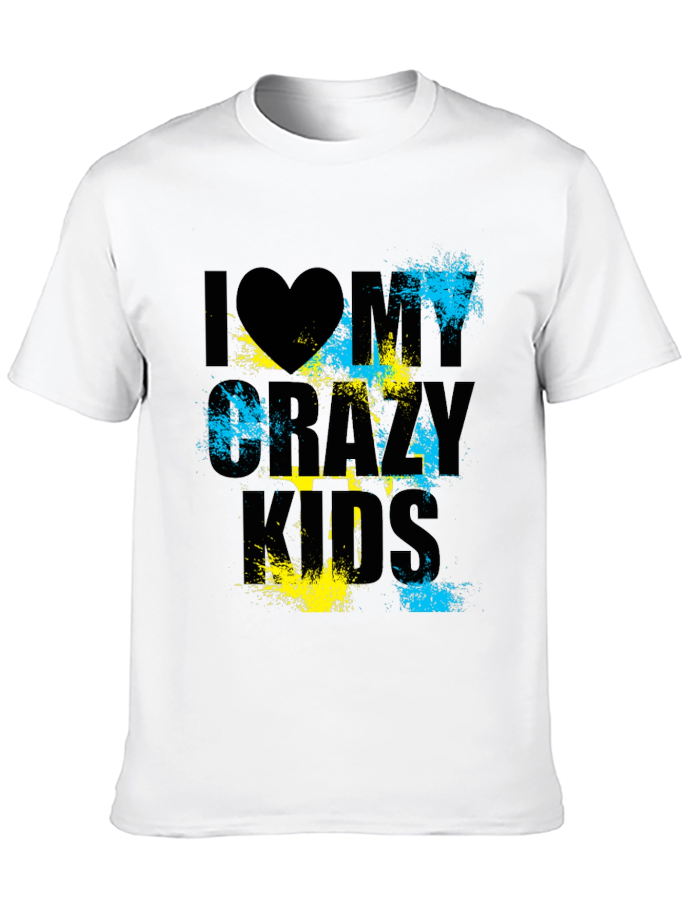 Black I Heart My Crazy Kids Graphic T-Shirt view 10