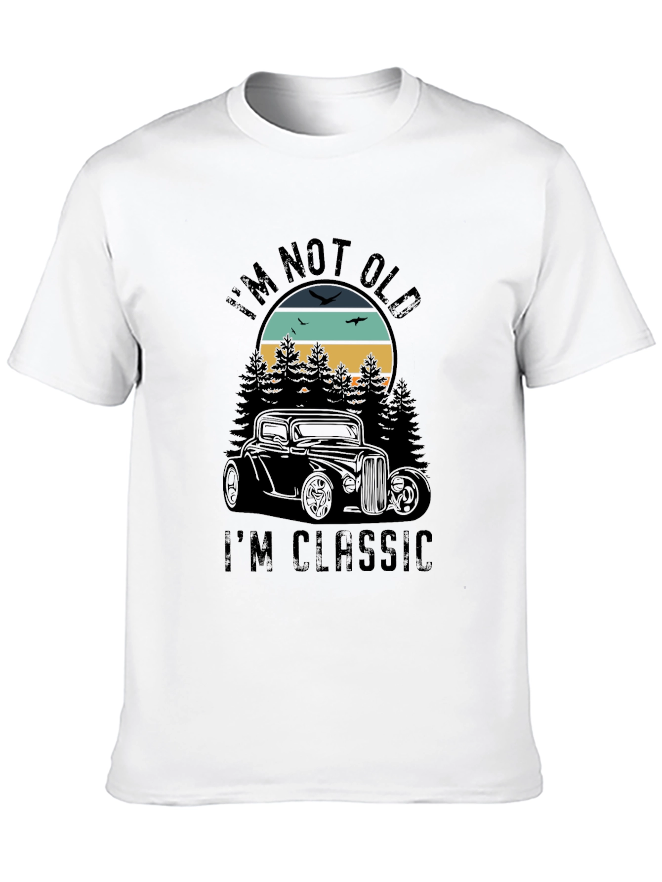 Black I'm Not Old I'm Classic Car Lover T-Shirt view 10