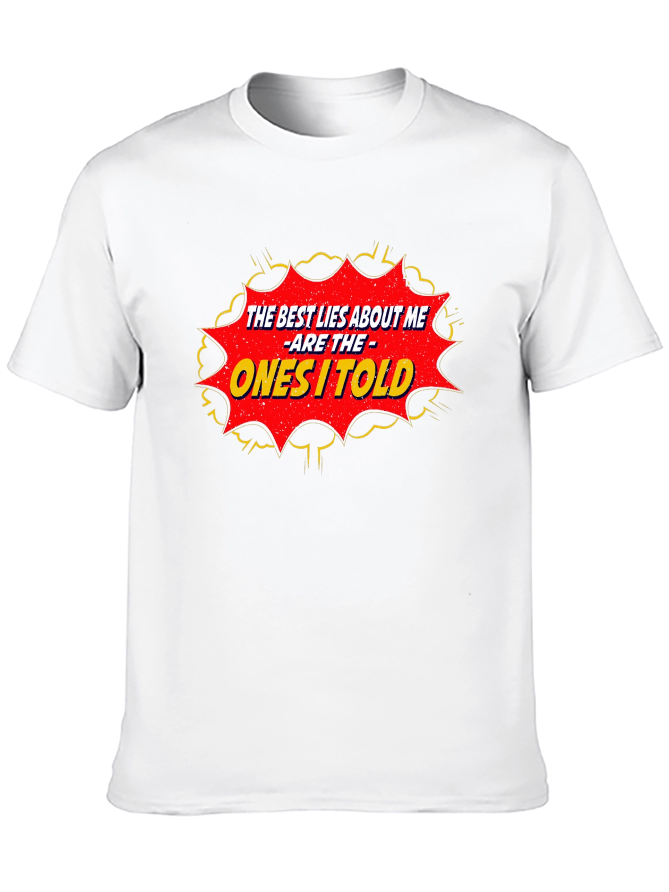 Black Funny Lies T-Shirt - Best Lies I Told Graphic Tee view 10