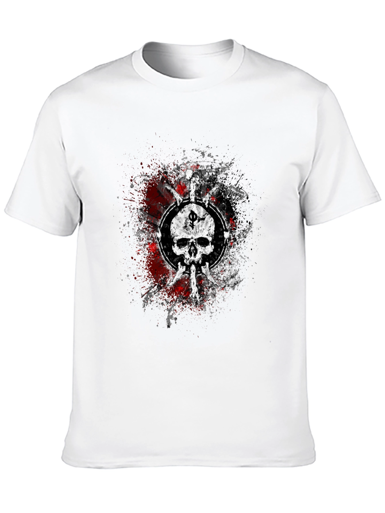 Black Skull & Dagger Graphic Tee - Black view 10