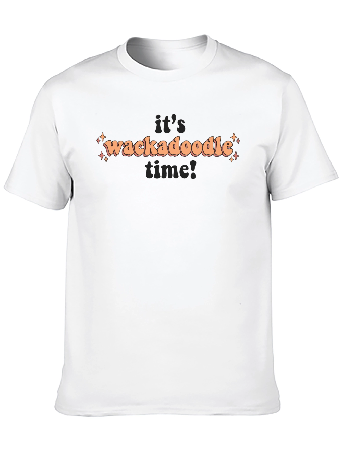 Black It's Wackadoodle Time! Graphic T-Shirt view 10