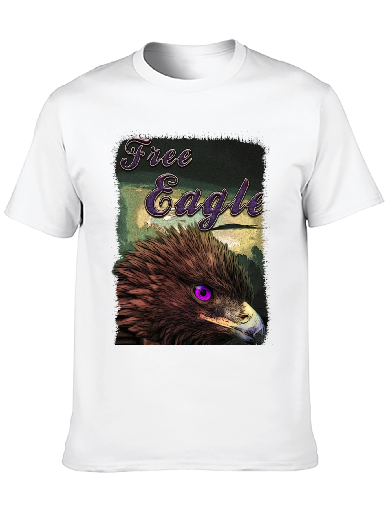 Black Free Eagle Graphic T-Shirt - Bold Bird Design view 10
