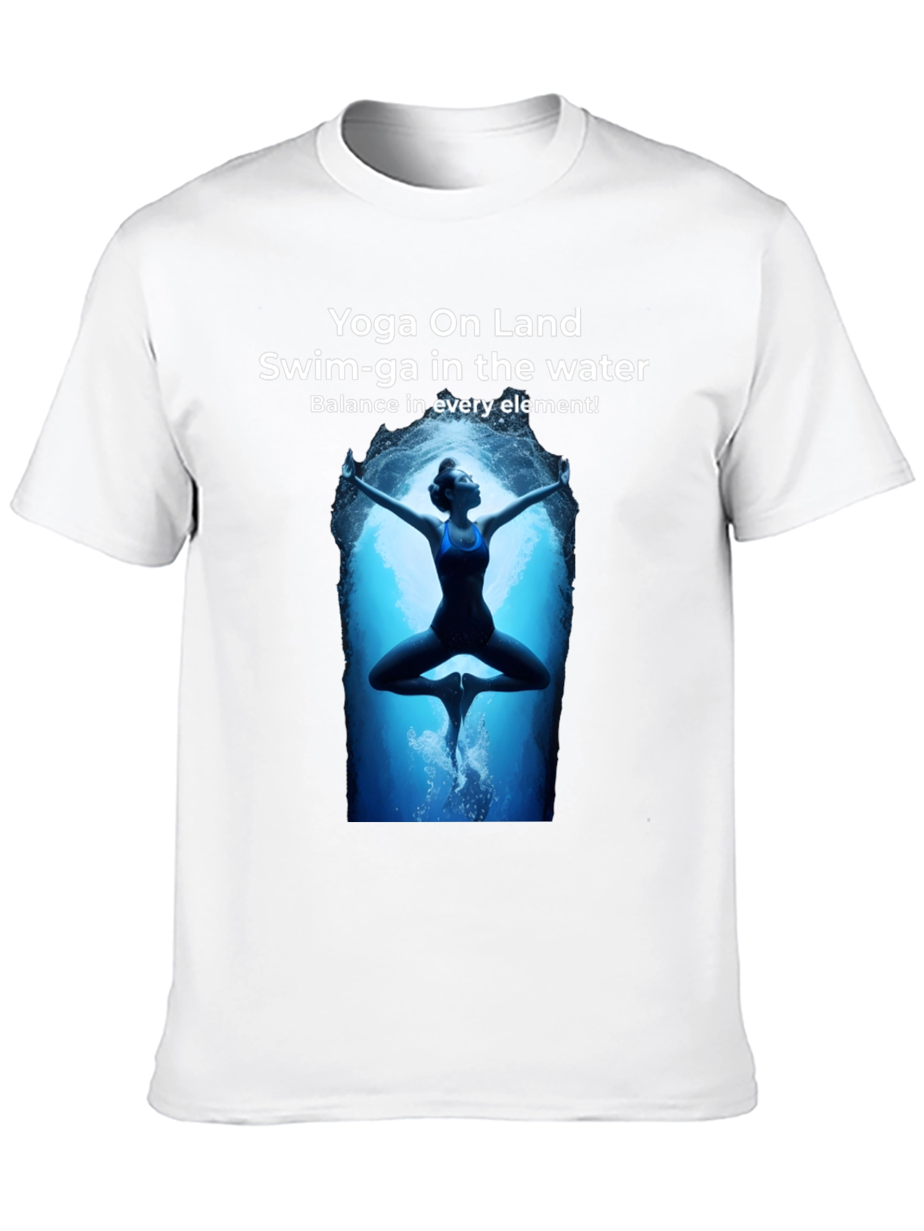 Black Yoga and Swim T-Shirt view 10