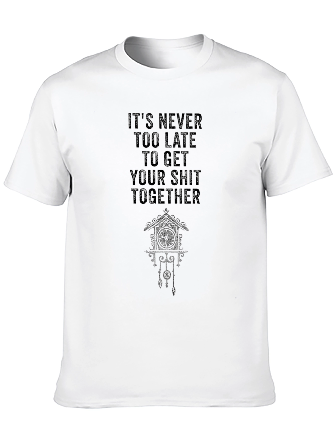 Black Funny Slogan Black T-Shirt view 10