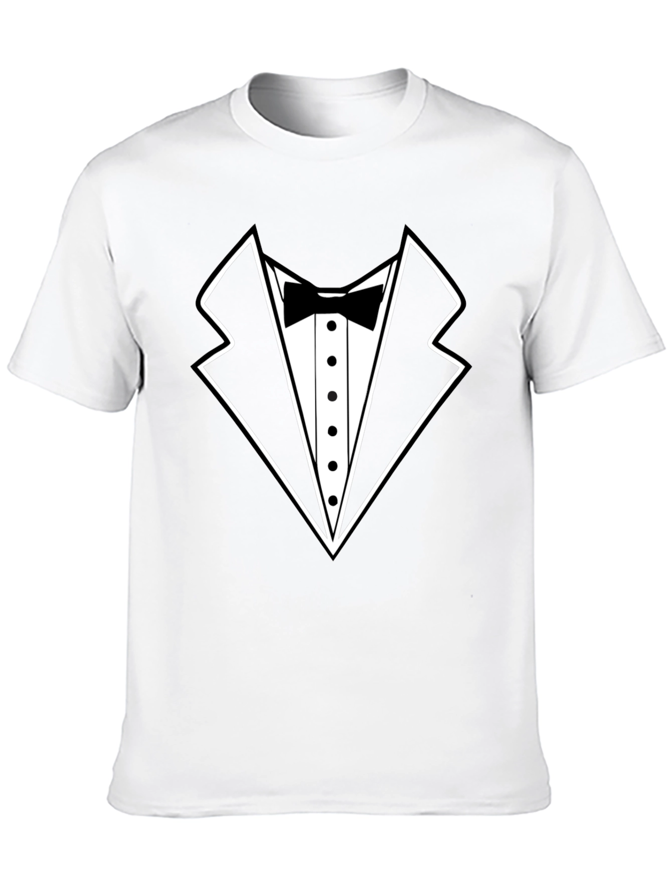 Black Tuxedo T-Shirt - Funny Formal Wear Graphic Tee view 10