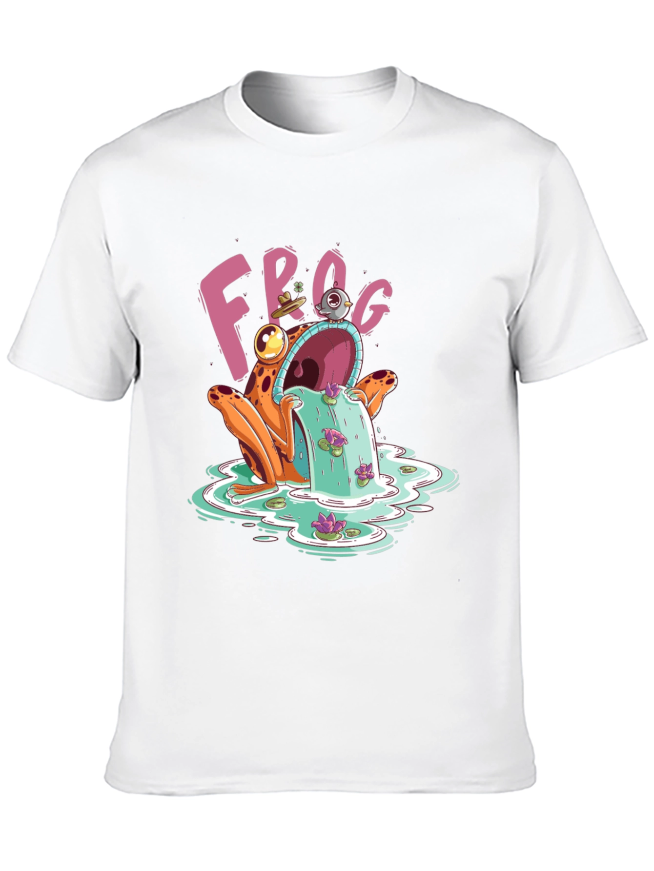 Black Frog Water Fountain T-Shirt view 10