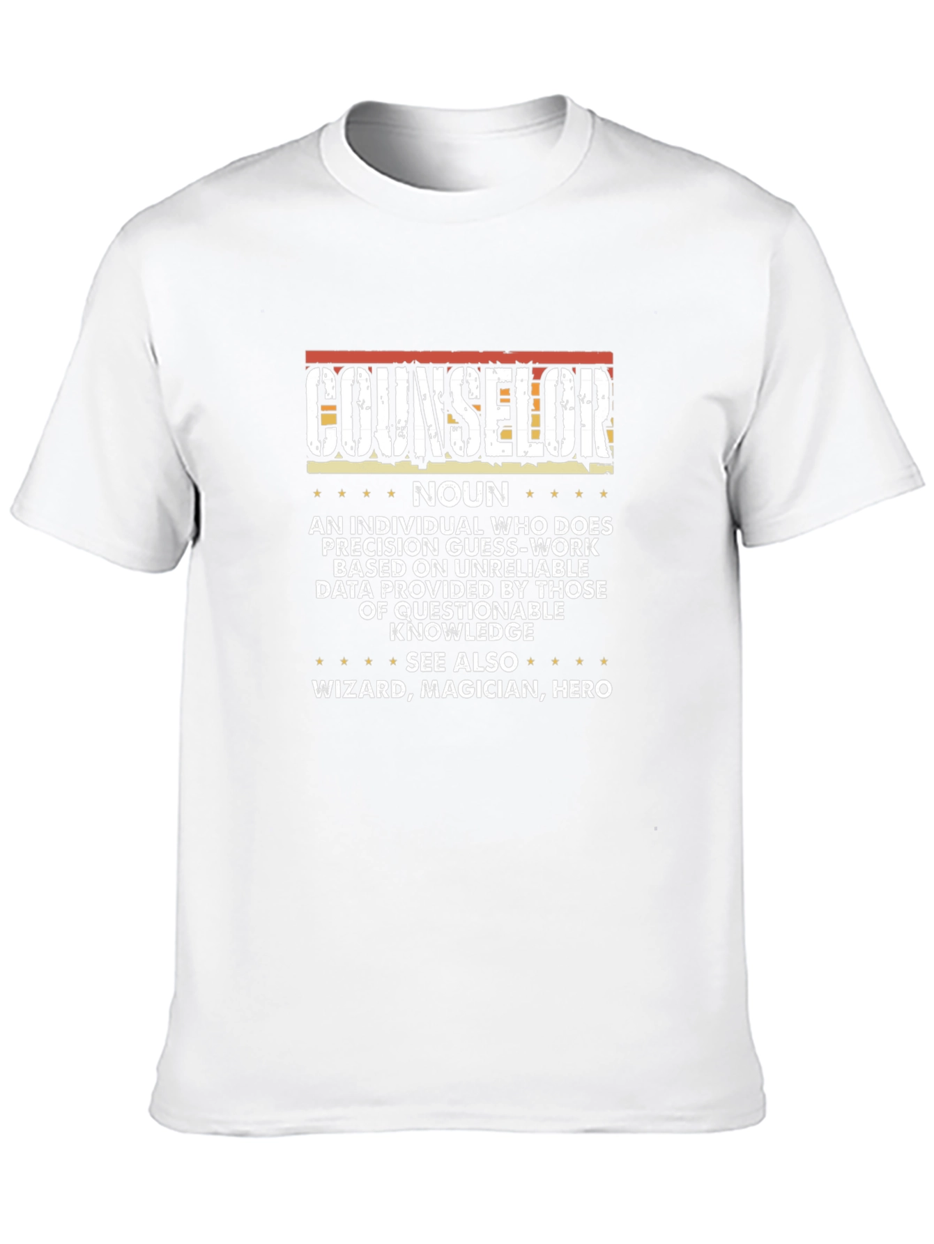 Black Counselor Definition Graphic Tee - Black view 10
