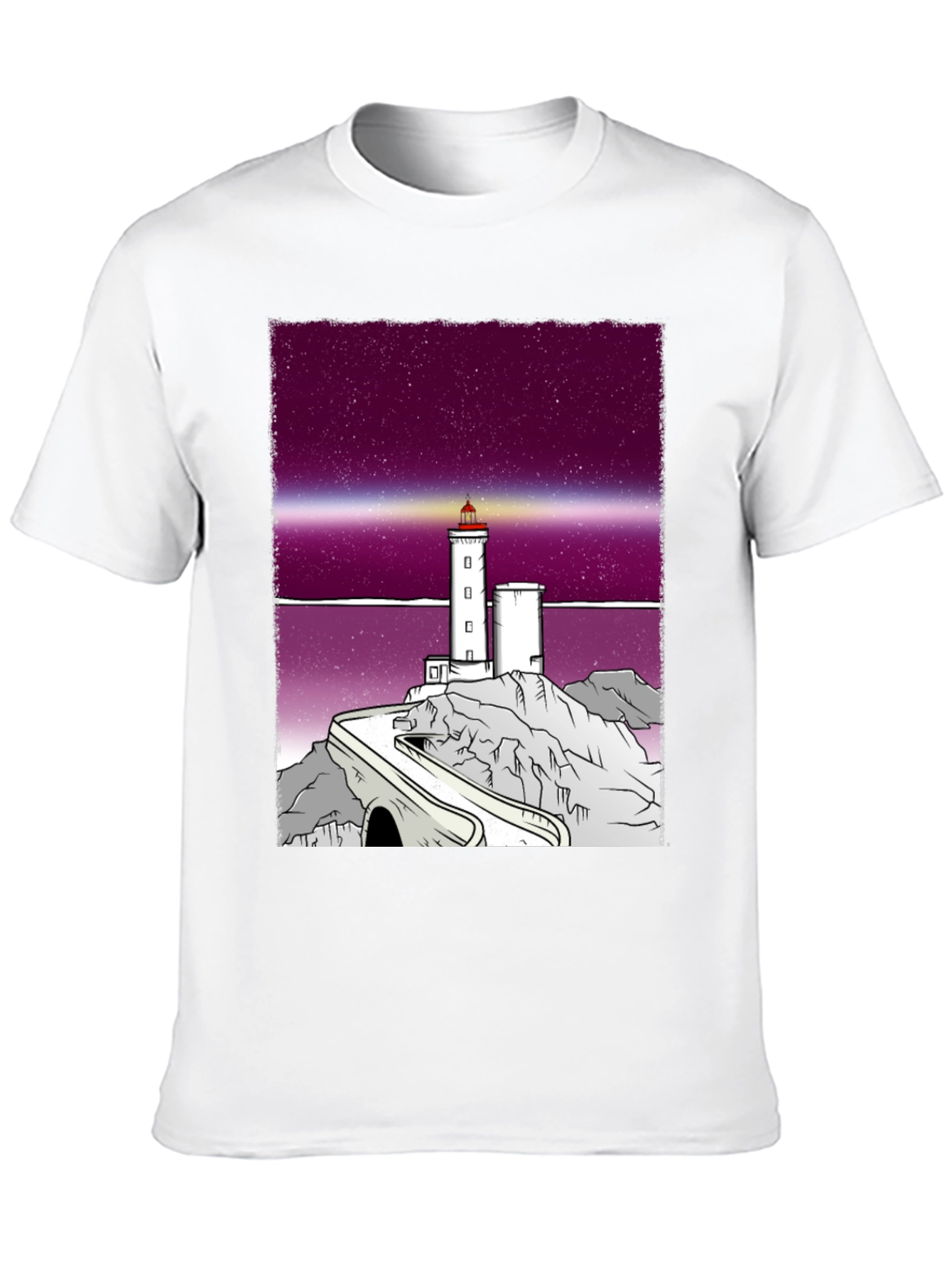 Black Lighthouse Graphic Tee - Unique Design, Comfortable Fit view 10
