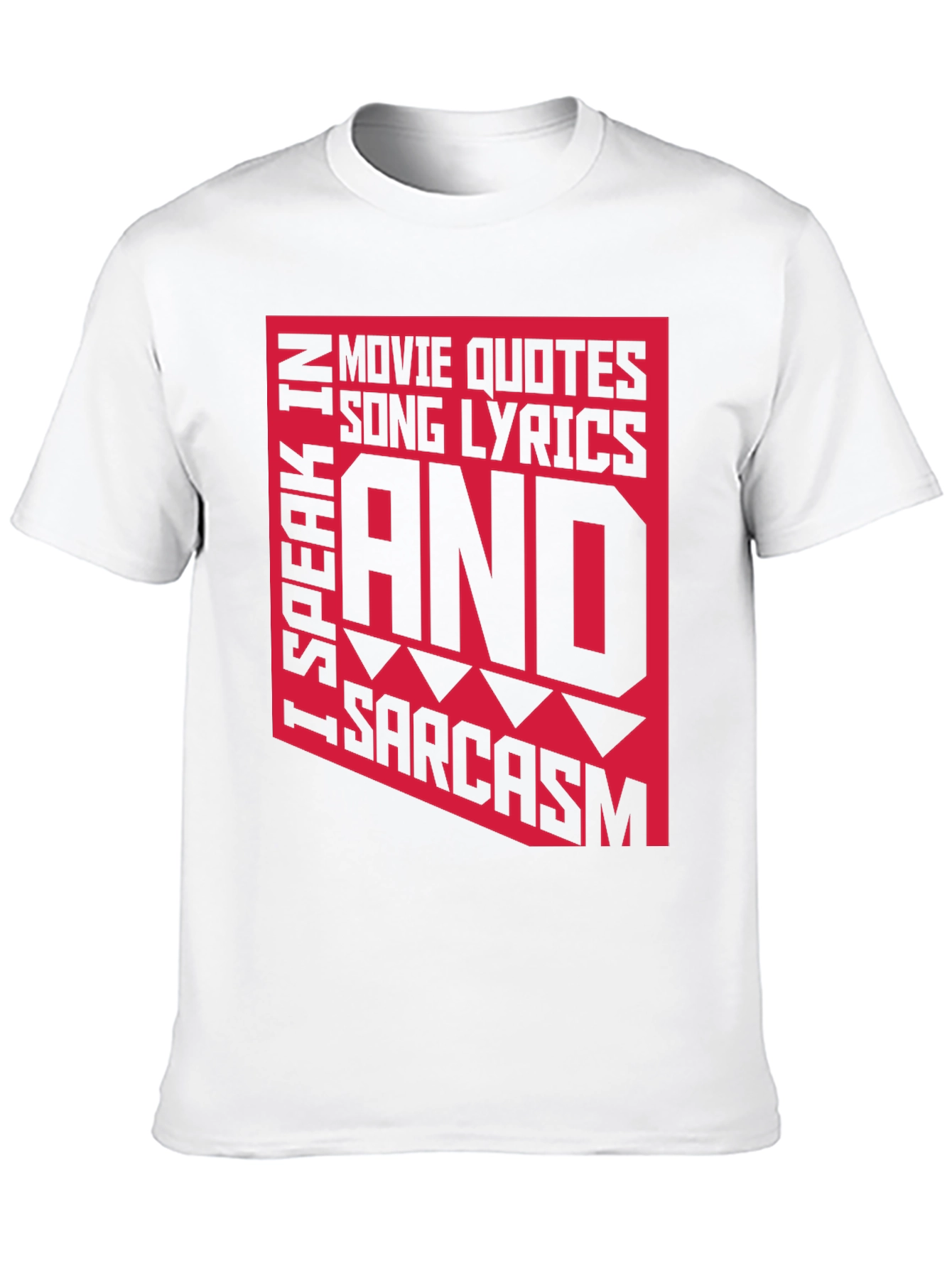 Black Sarcastic Graphic Tee - Movie Quotes, Lyrics T-Shirt view 10