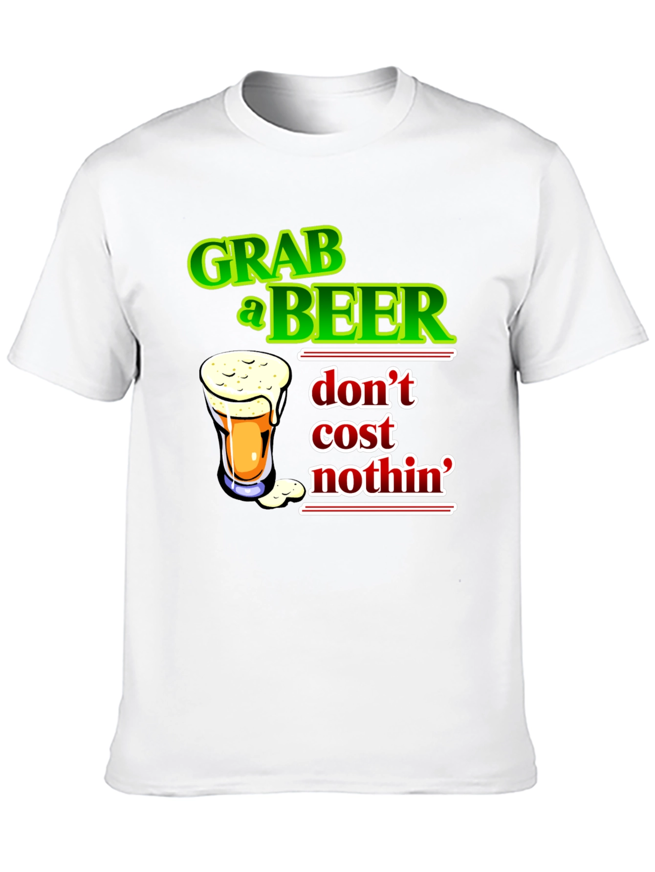 Grab a Beer Graphic Tee - Men's Black T-Shirt - 10