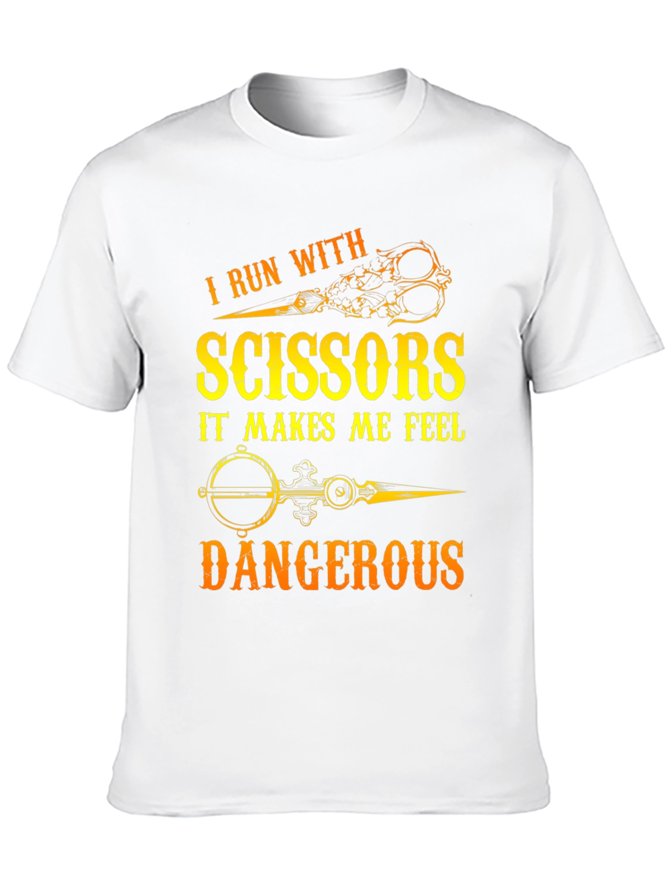 Black I Run With Scissors T-Shirt view 10