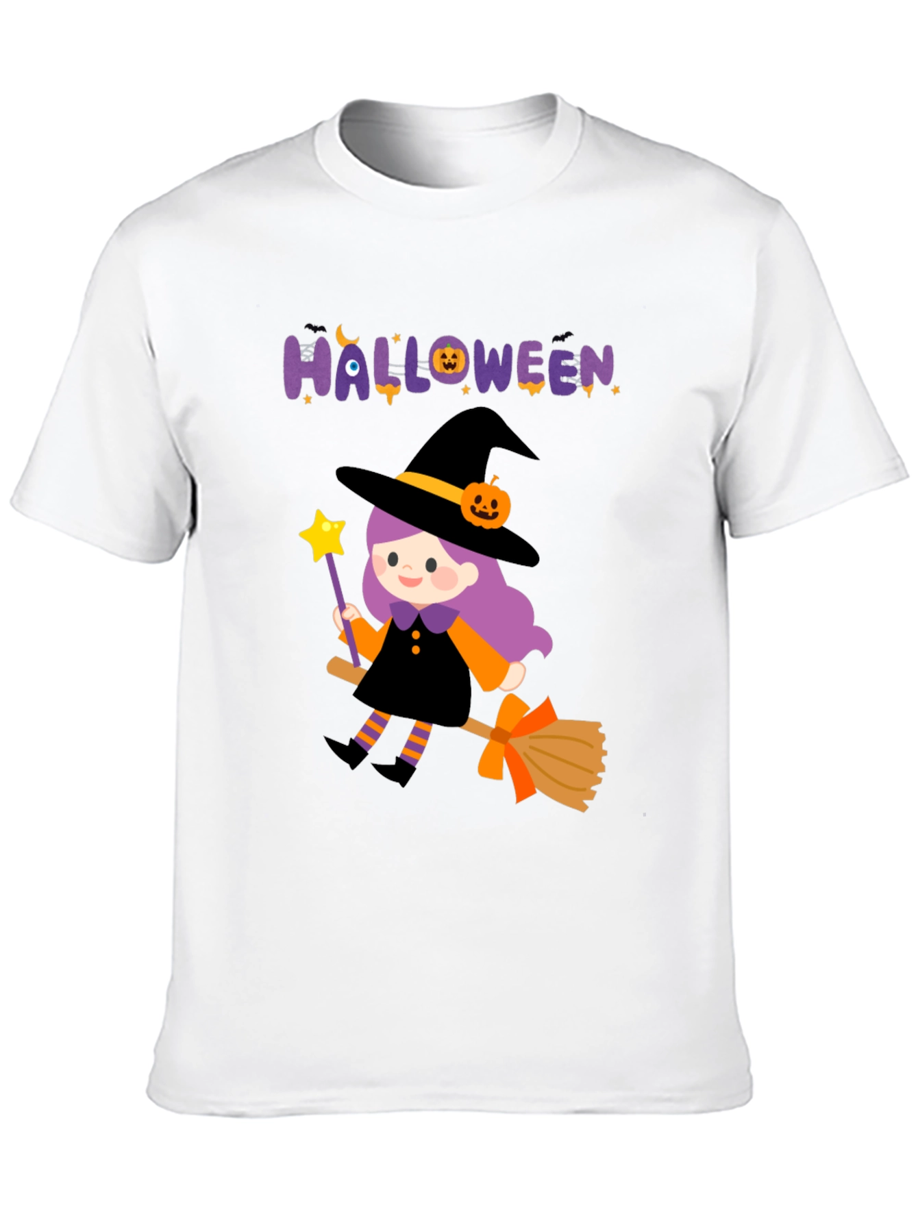 Black Halloween Witch T-Shirt - Spooky Season Apparel view 10