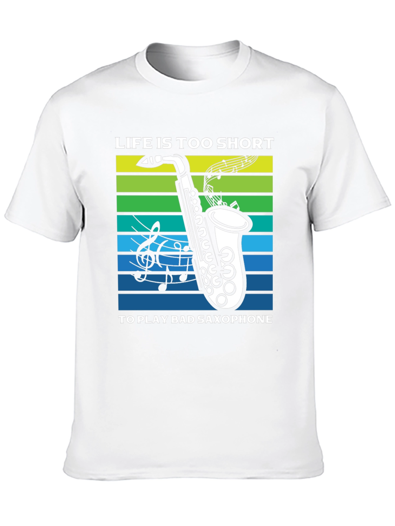 Black Life is Too Short Saxophone T-Shirt view 10