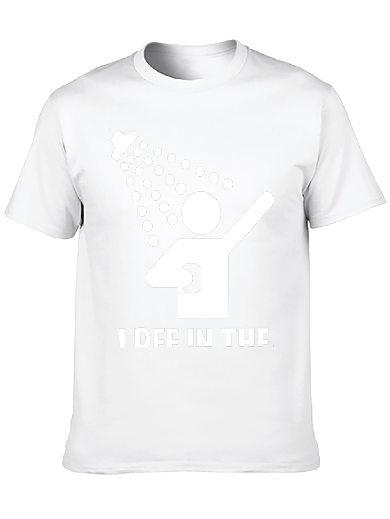 Black I Def In The Shower T-Shirt - Funny Pun Tee view 10